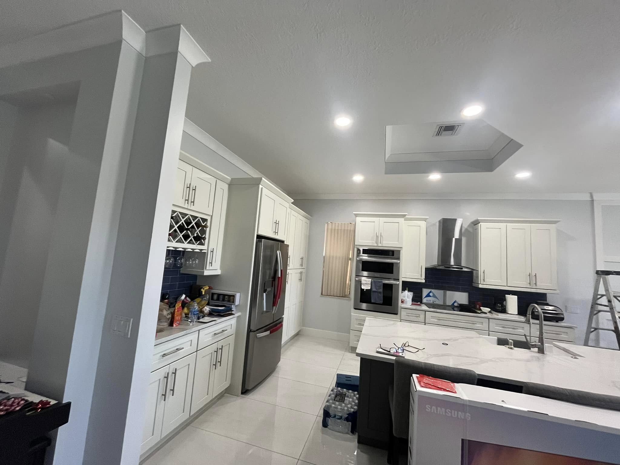 Kitchen cabinets and countertop installation in Port St. Lucie, FL by Dependable Guys LLC