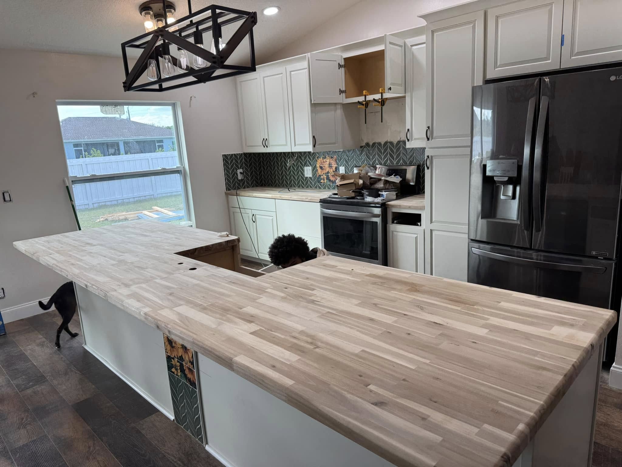 Kitchen countertop and cabinets installation in Port St. Lucie, FL by Dependable Guys LLC